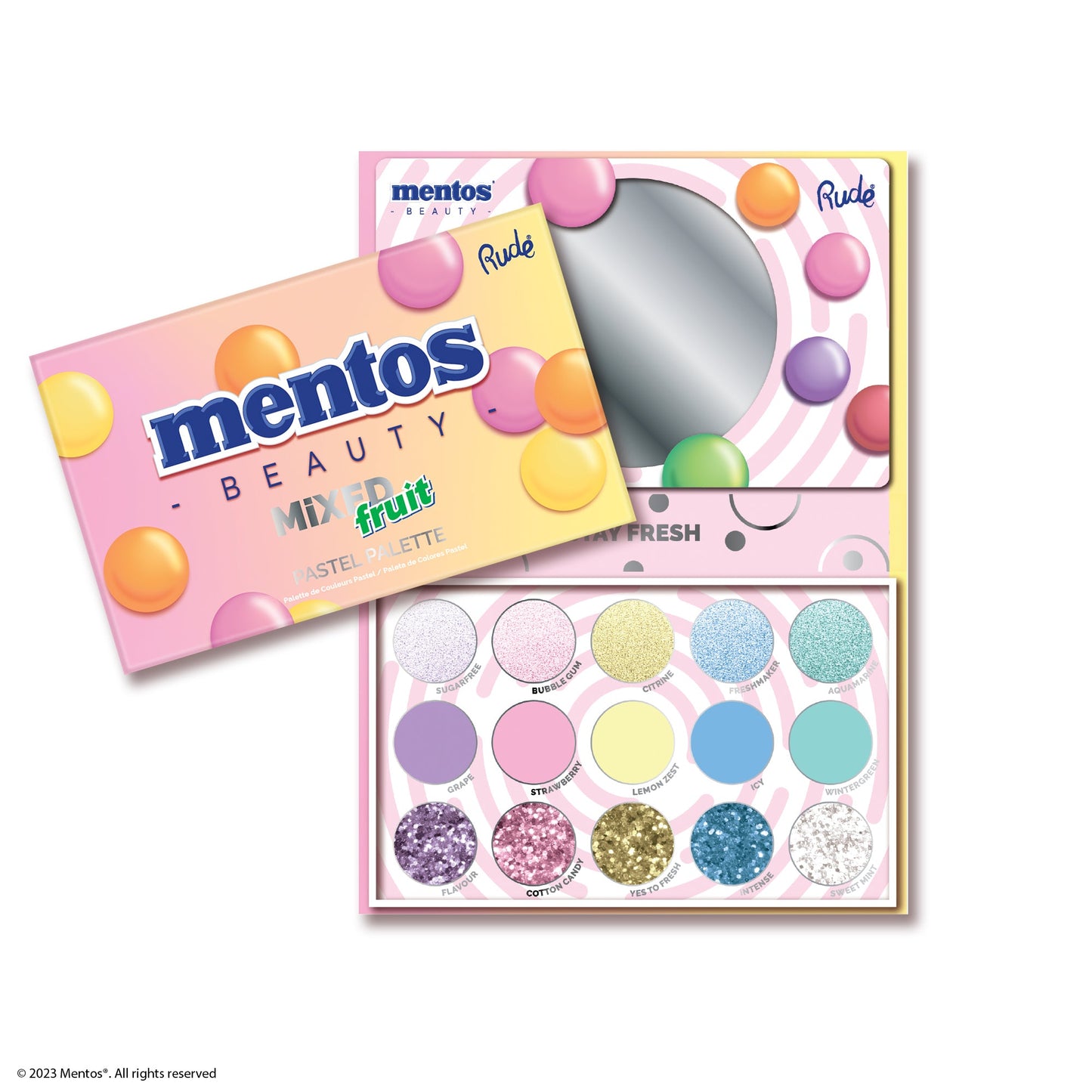 RUDE Mentos Mixed Fruit Pastel Palette