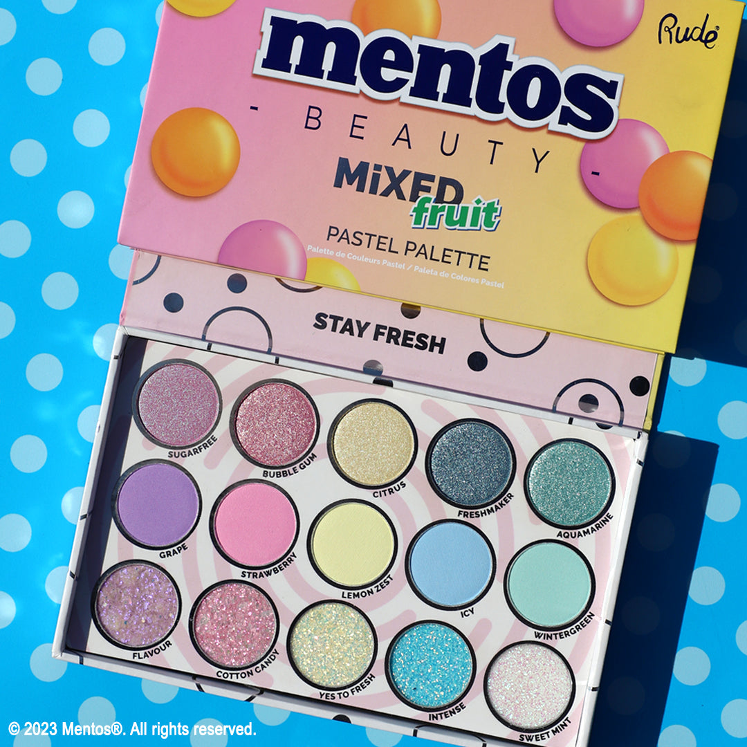 RUDE Mentos Mixed Fruit Pastel Palette