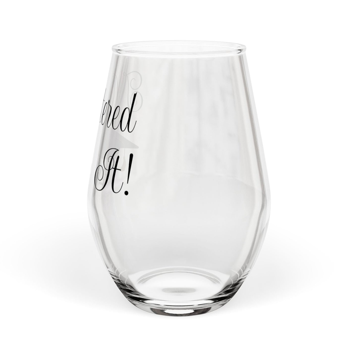 Graduation Stemless Wine Glass 2026 – 'Mastered It' 2026 Gift